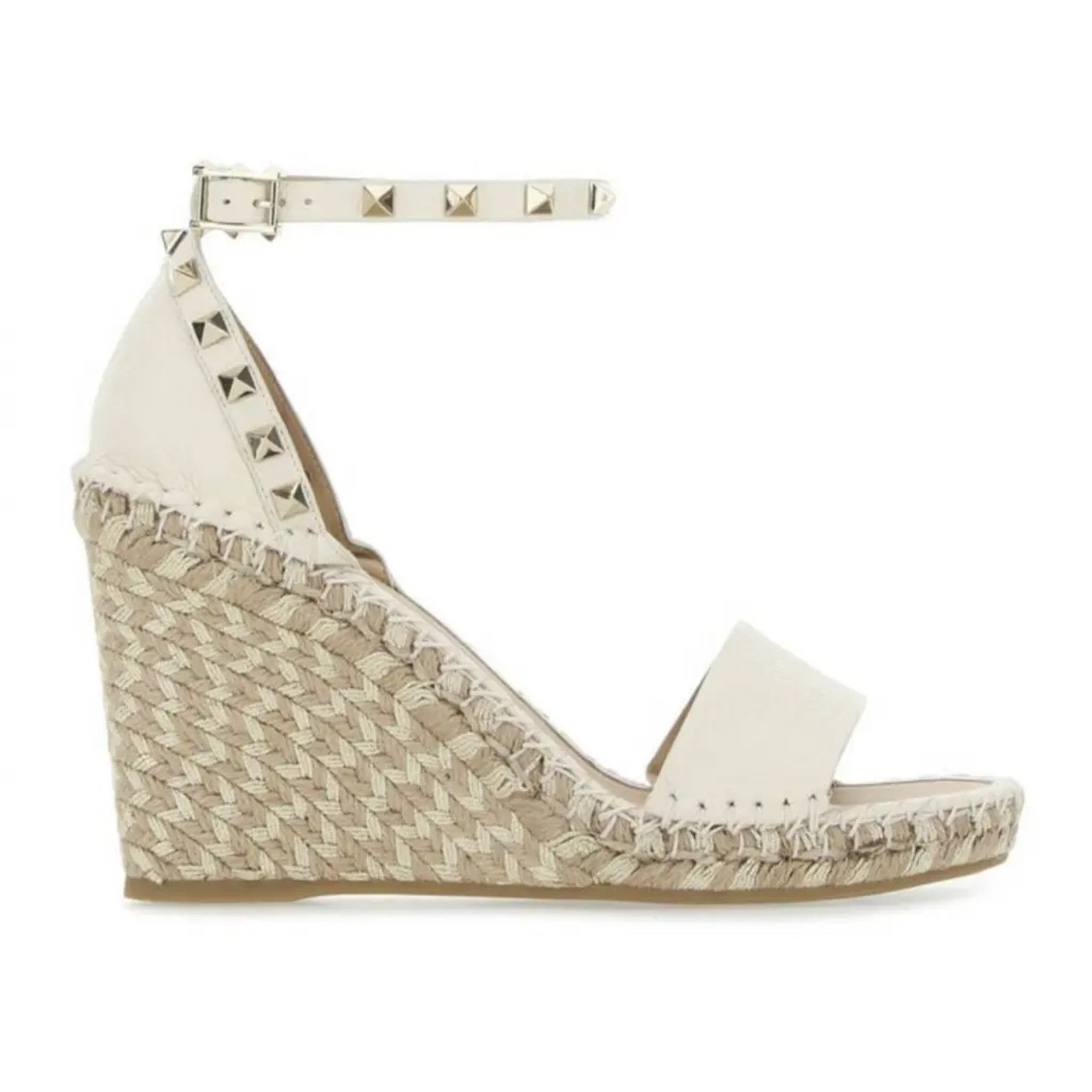 Valentino Rockstud Ankle Strap Platform Wedge Sandal Heel 41 Size US 11 / IT 41 - 1 Thumbnail
