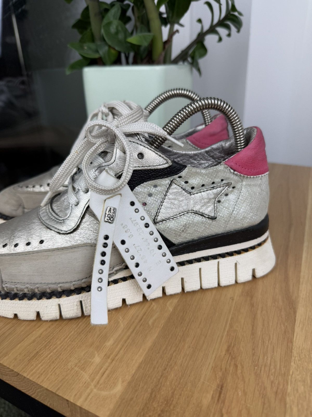 Designer × Japanese Brand A.S. 98 Avant Garde leather shoes Size US 5.5 / EU 38 - 4 Thumbnail