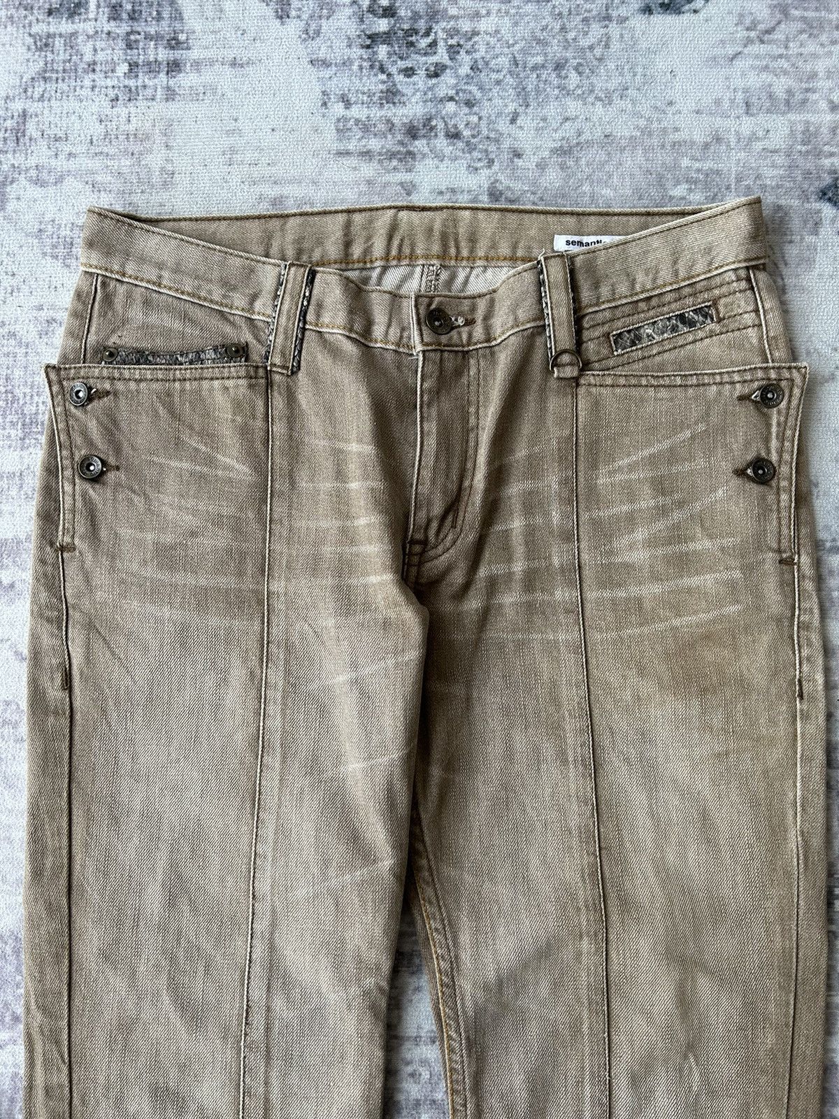 14th Addiction Snake Punk Semantic Design Pants Size US 31 - 4 Thumbnail