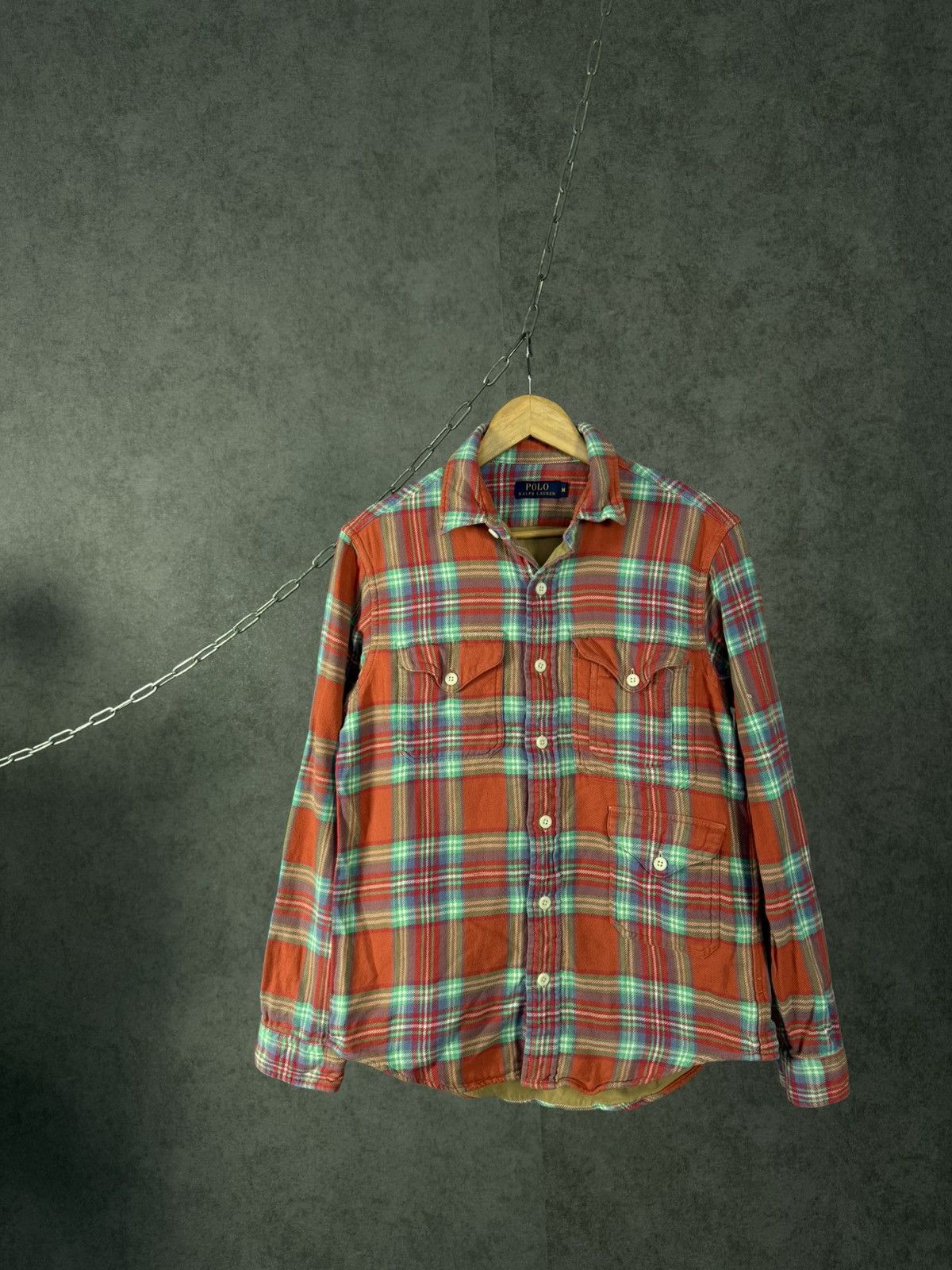 Polo Ralph Lauren Polo Ralph Lauren designer flannel Multipocket shirt Size US M / EU 48-50 / 2 - 1 Thumbnail
