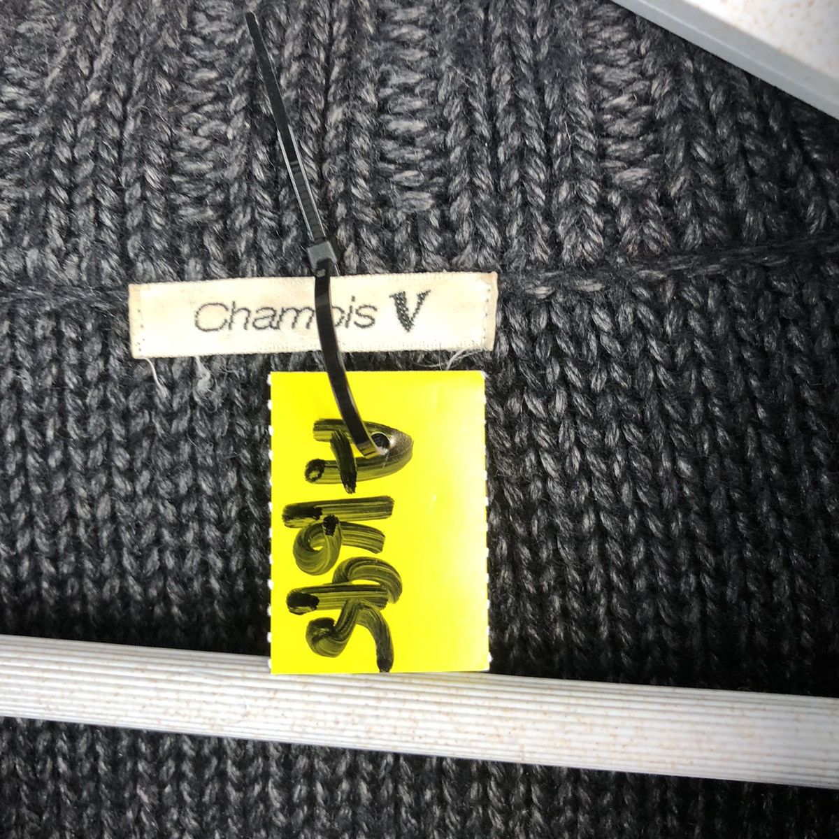 Homespun Knitwear Chaminos V vintage Black Cardigan Knitwear #A1695 Size US M / EU 48-50 / 2 - 9 Thumbnail