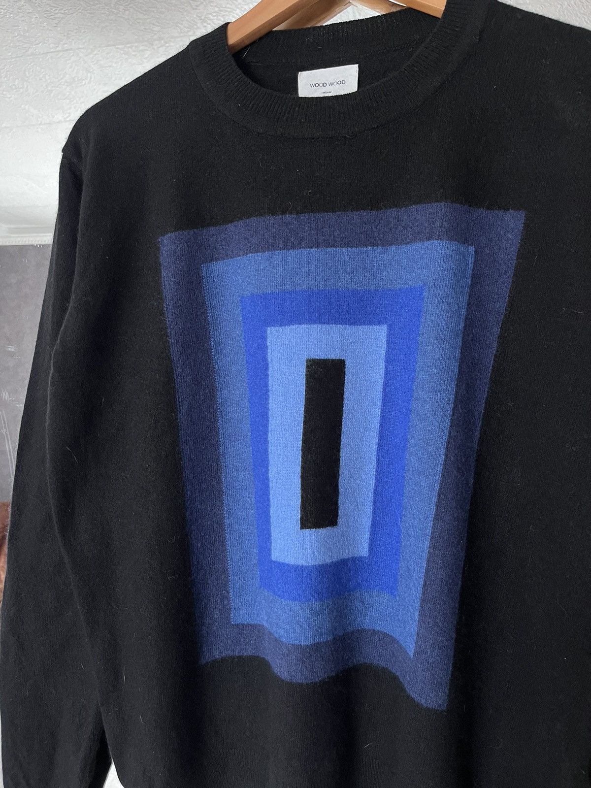 Wood Wood Rare Wood Wood Square AW 153 logo wool/cashmere sweater Size US M / EU 48-50 / 2 - 2 Thumbnail