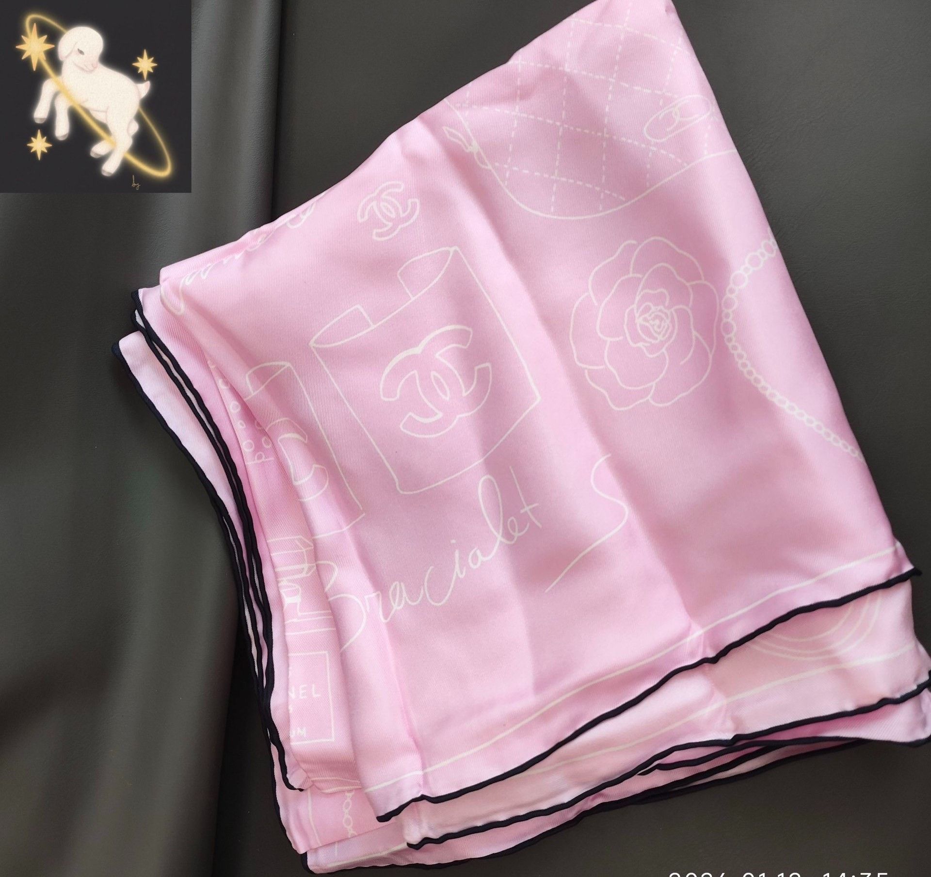Chanel Chanel Pink Scarf 24 Men Size ONE SIZE - 1 Thumbnail