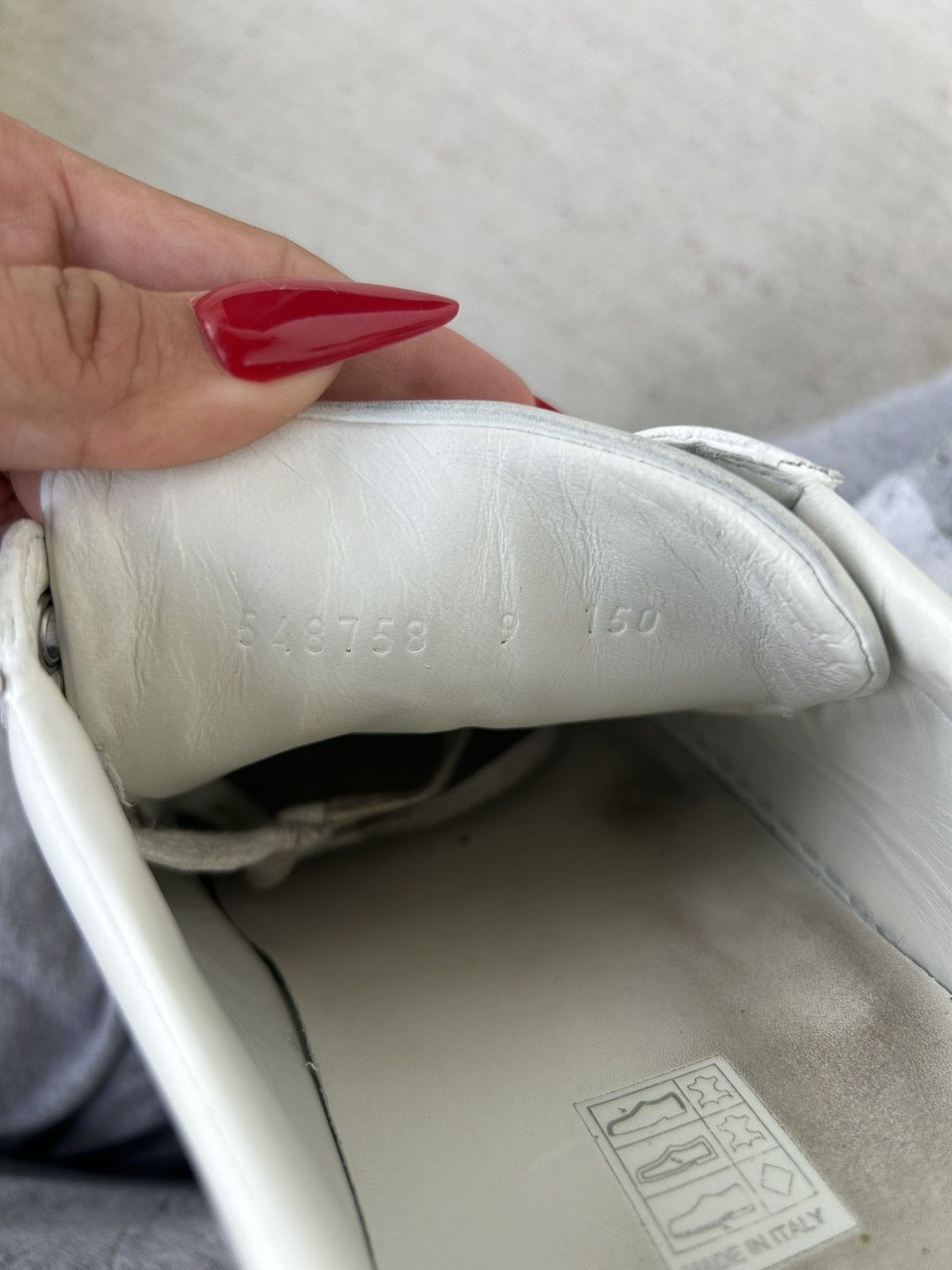 Gucci GUCCI Ace ‘Loved’ Leather Sneakers Size US 10 / EU 43 - 7 Thumbnail