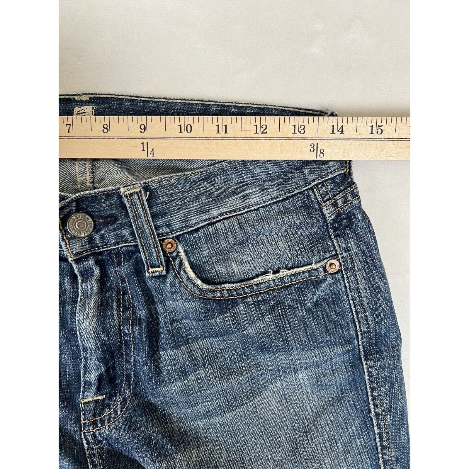 7 For All Mankind 7 For All Mankind Jeans Womens 28 Flare A Pocket Low Rise Da Size 28" / US 6 / IT 42 - 10 Thumbnail