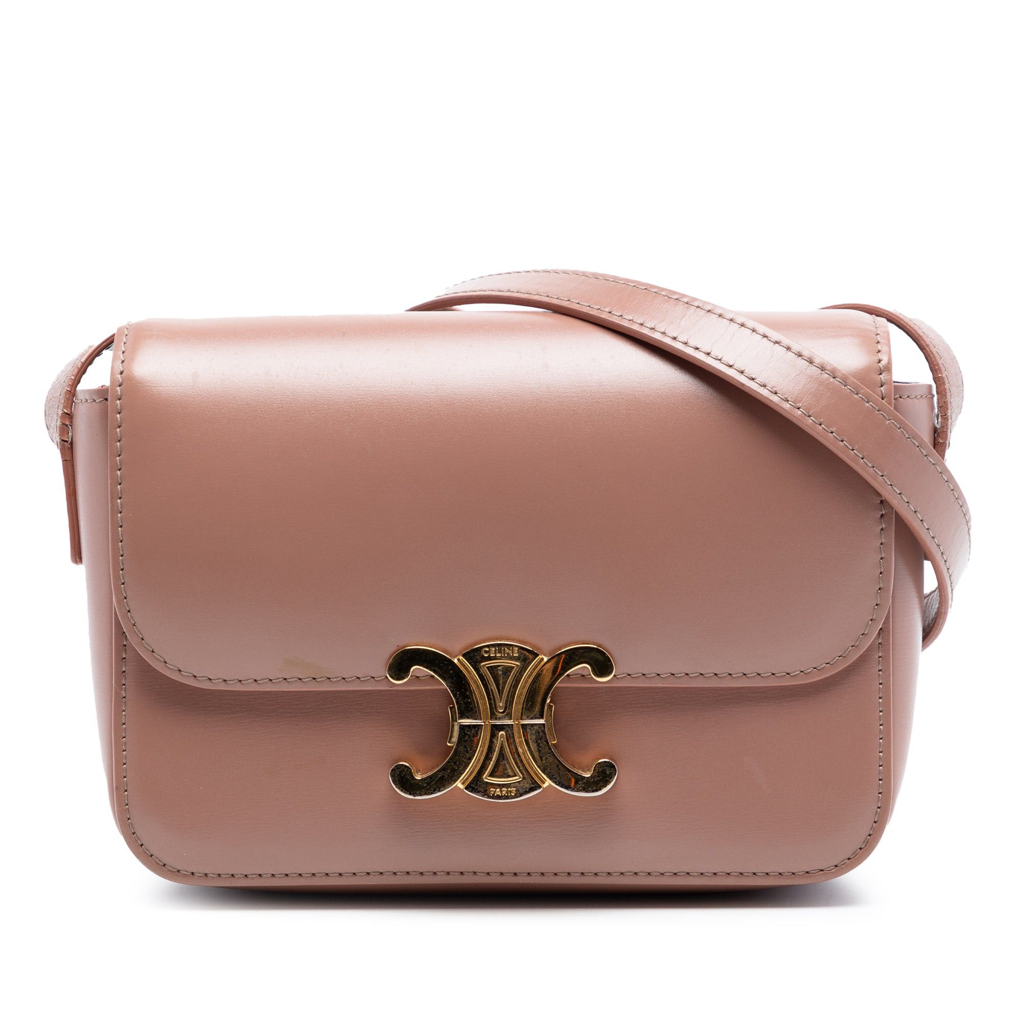 Celine Teen Shiny Calfskin Triomphe Crossbody Size ONE SIZE - 1 Thumbnail