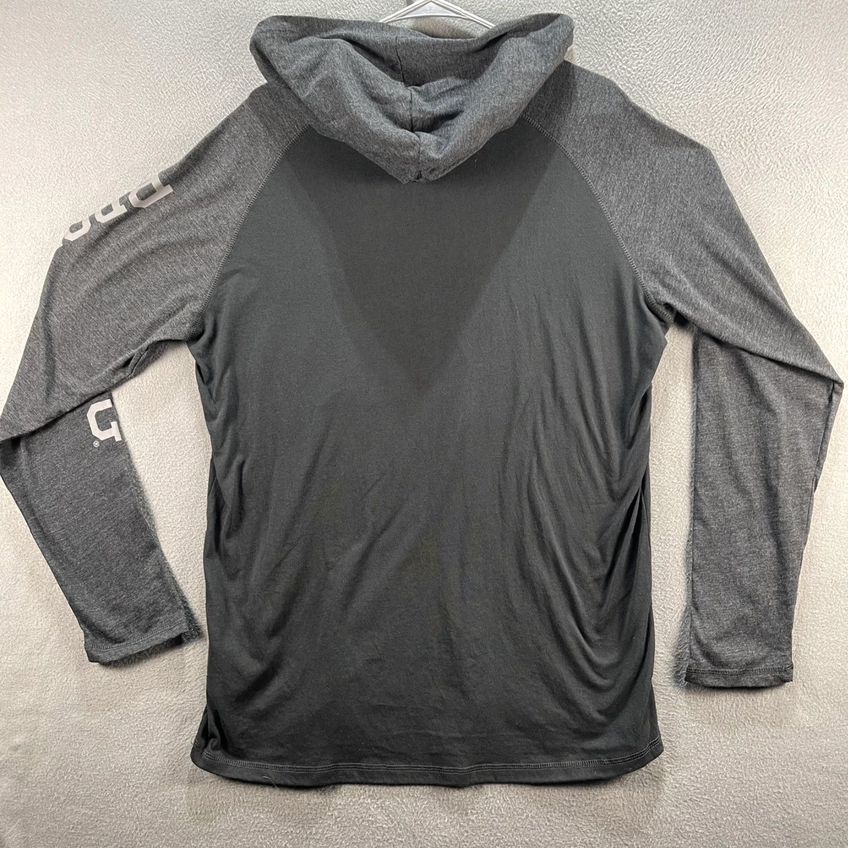 Vintage Browning Shirt Mens Large Gray Hooded Long Sleeve Raglan Buckmark Flag Graphic Size US L / EU 52-54 / 3 - 2 Thumbnail
