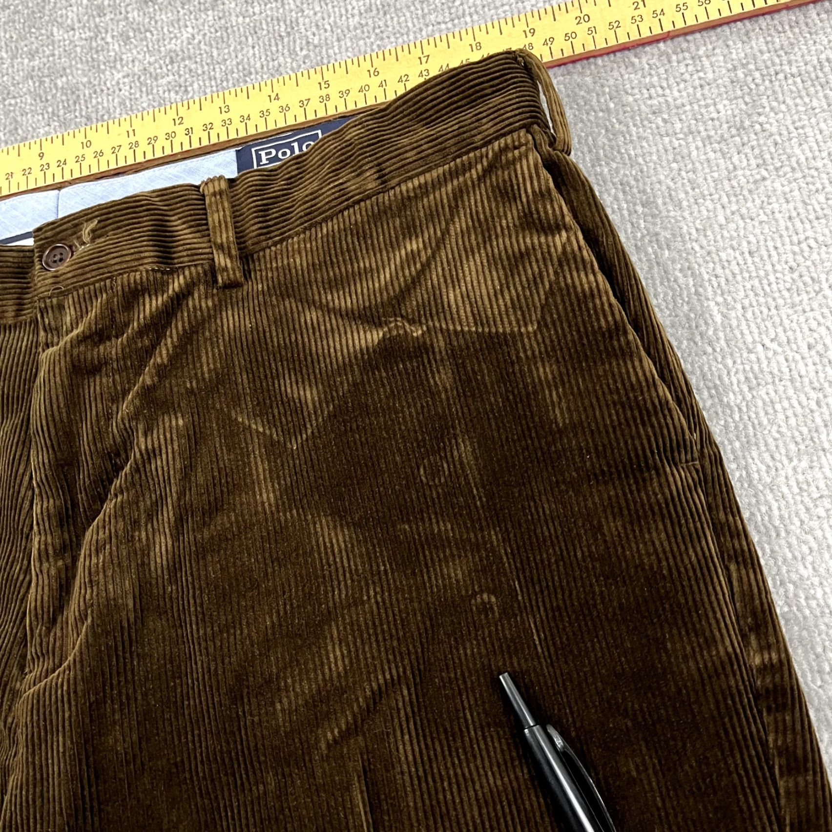 Polo Ralph Lauren VINTAGE Polo Ralph Lauren Pants Men 38x30 Corduroy Straight Leg Brown Casual Size US M / EU 48-50 / 2 - 7 Thumbnail