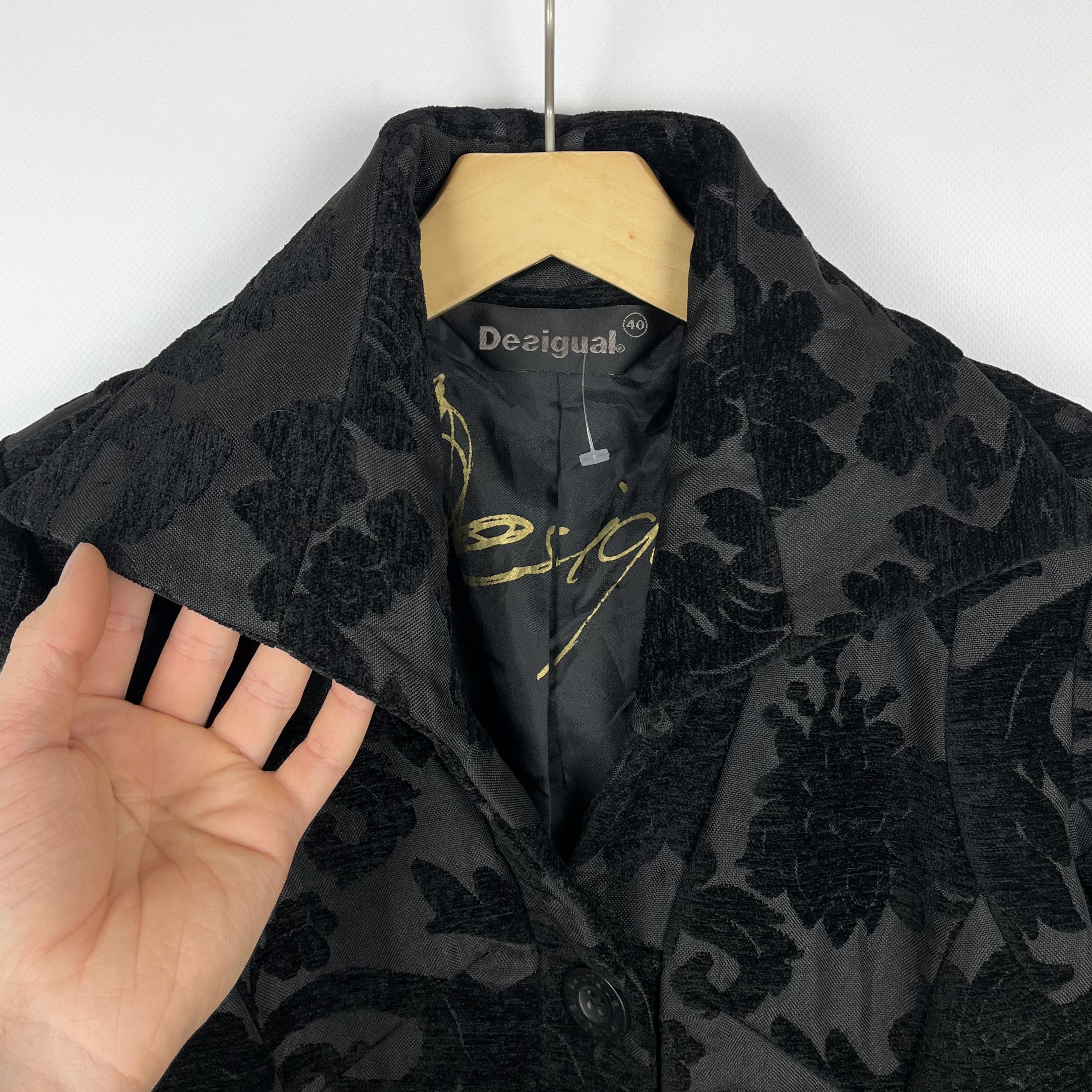 Desigual Ladies Desigual Floral Pattern Coat Jacket Size M / US 6-8 / IT 42-44 - 7 Thumbnail
