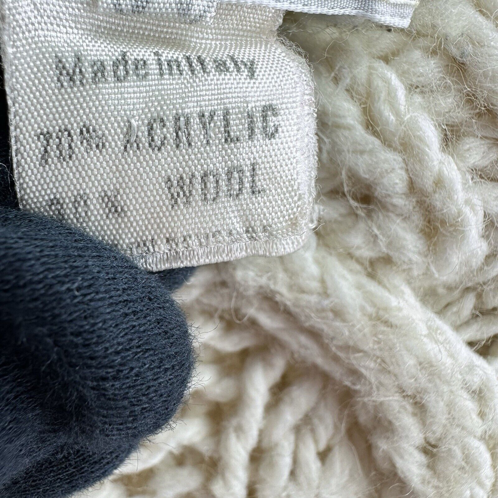 Other 1960's Grazia Italian Wool Hand Knit Vintage Cable Sweater M Size M / US 6-8 / IT 42-44 - 5 Thumbnail