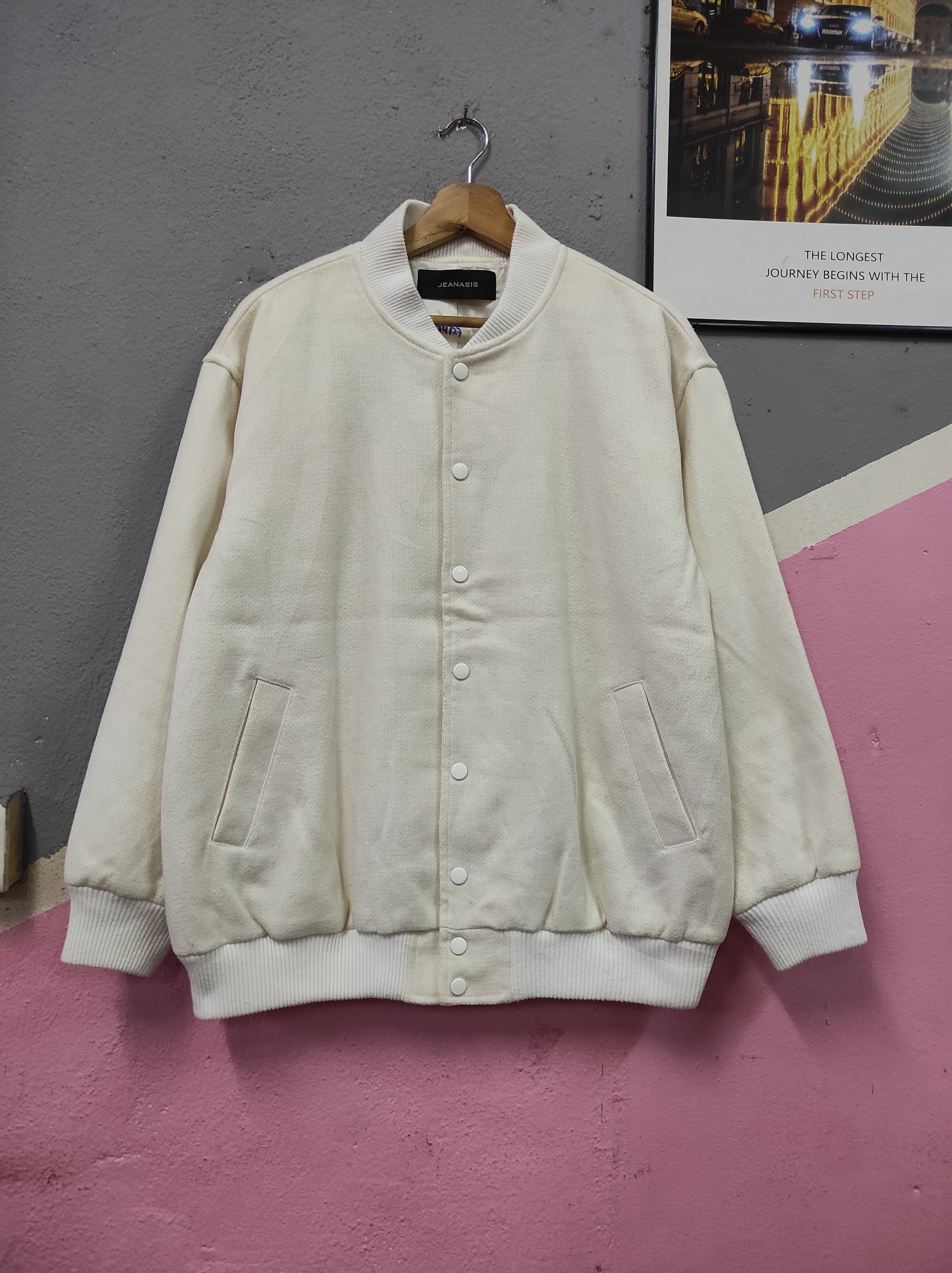 Japanese Brand JEANSIS VARSITY JACKET Size ONE SIZE - 1 Thumbnail