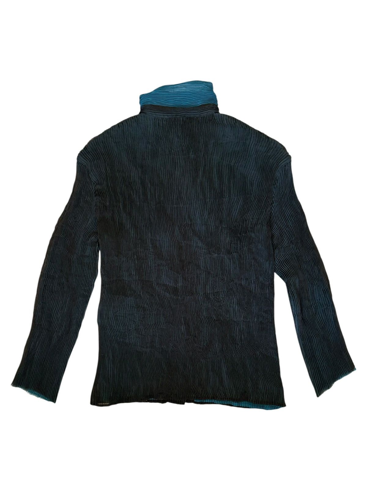 Issey Miyake S/S 2002 Issey Miyake Pleated Button-Up 3/4 Sleeve Top Shirt Size S / US 4 / IT 40 - 4 Thumbnail