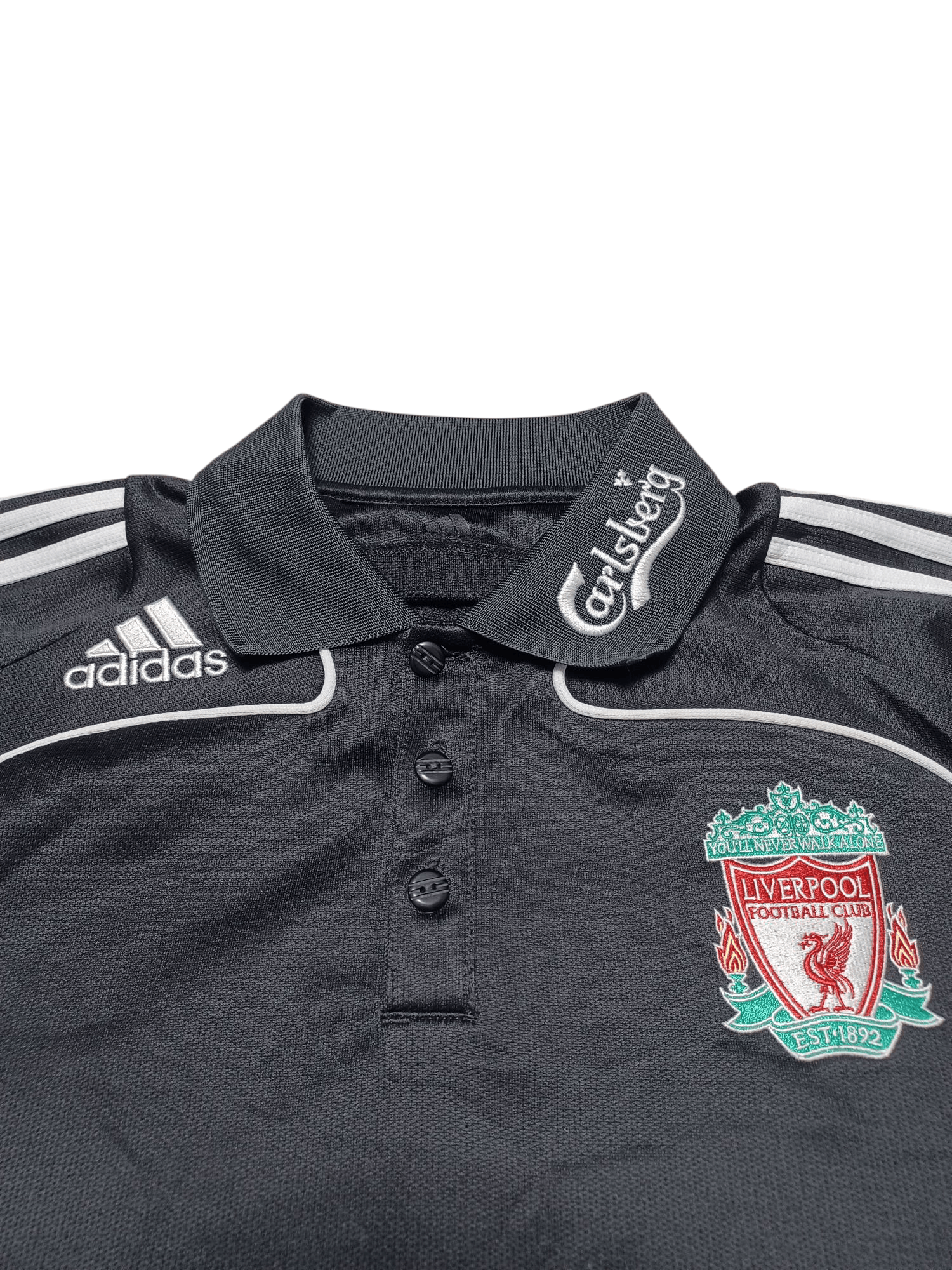Adidas LIVERPOOL ADIDAS VINTAGE 2009 CARLSBERG SOCCER POLO SHIRT Size US L / EU 52-54 / 3 - 2 Thumbnail