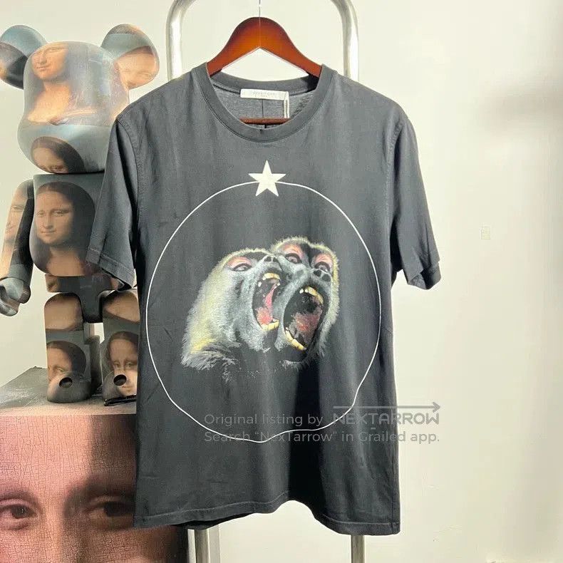 Givenchy Givenchy Monkey Print Short Sleeve T-Shirt - dmc. Size US L / EU 52-54 / 3 - 1 Thumbnail