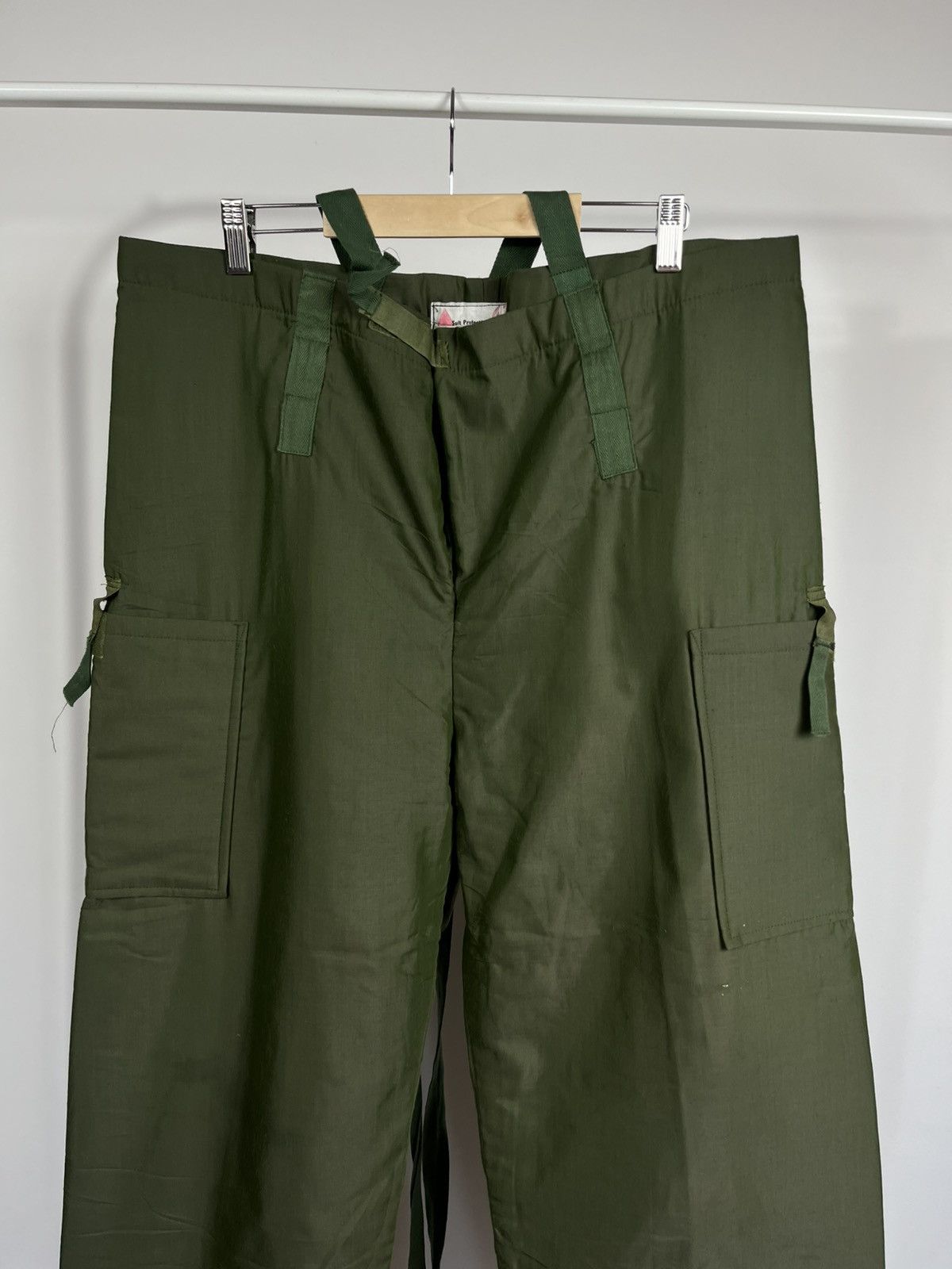 Other Vintage 1982 British Army NBC Mk3 Protective Trousers Green Size US 32 / EU 48 - 2 Thumbnail