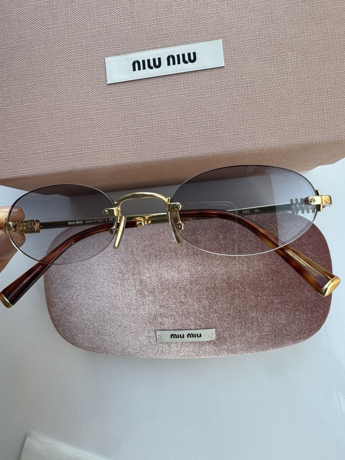 Miu Miu NEW Miu Miu sunglasses MU A54S 5AK04O Size ONE SIZE - 2 Thumbnail