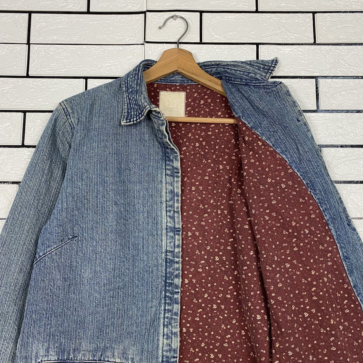 Japanese Brand 📌Vintage Denim Blanket Jacket Full Print Issey Miyake Size US M / EU 48-50 / 2 - 13 Thumbnail