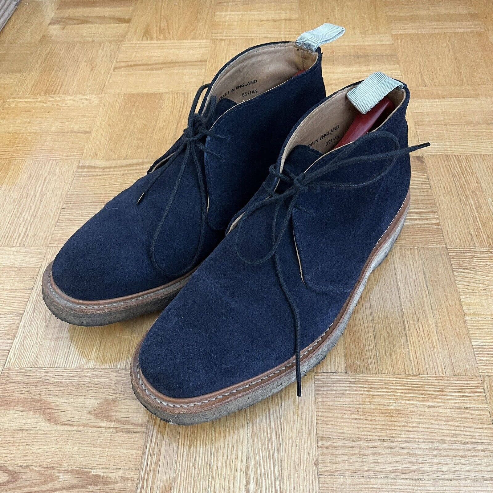 Mark McNairy Mark McNairy New Amsterdam Blue suede chukka boots crepe Size US 9 / EU 42 - 6 Thumbnail