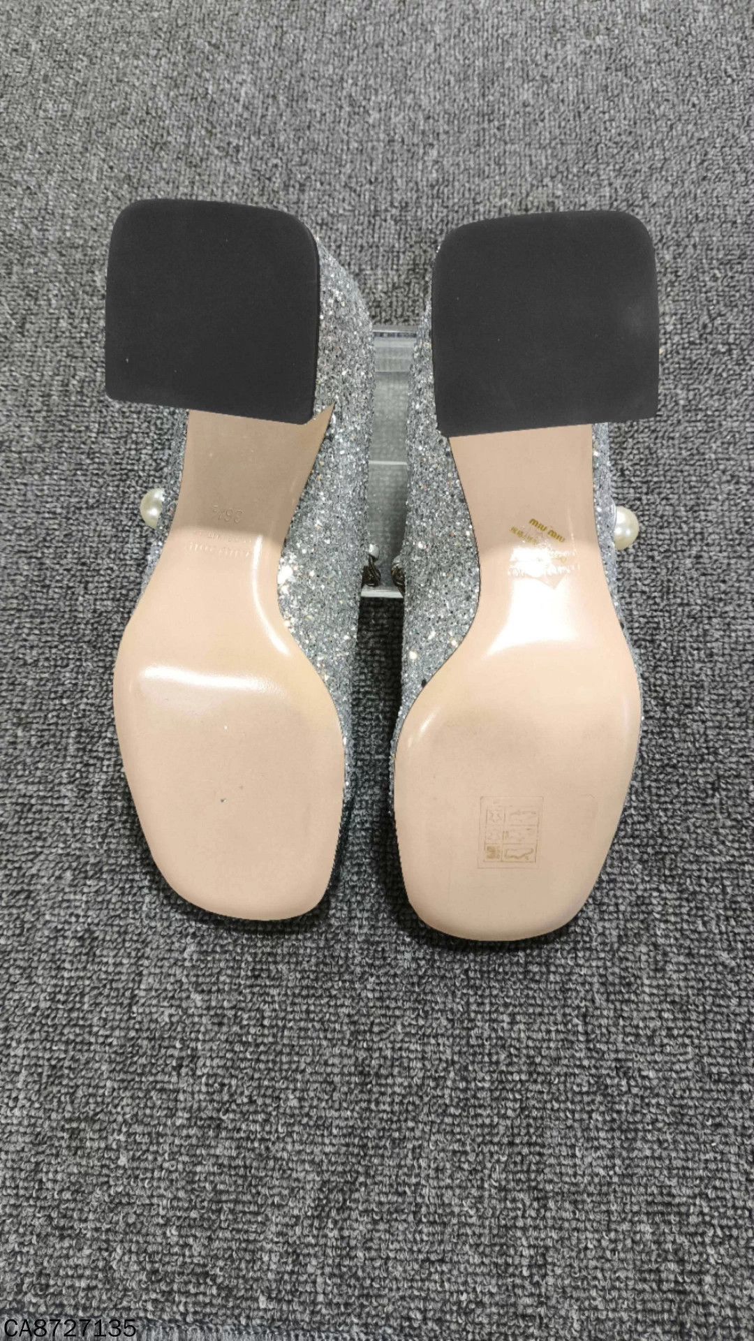 Miu Miu MIU MIU glitter Mary Janes women's new Size US 5.5 / IT 35.5 - 6 Thumbnail