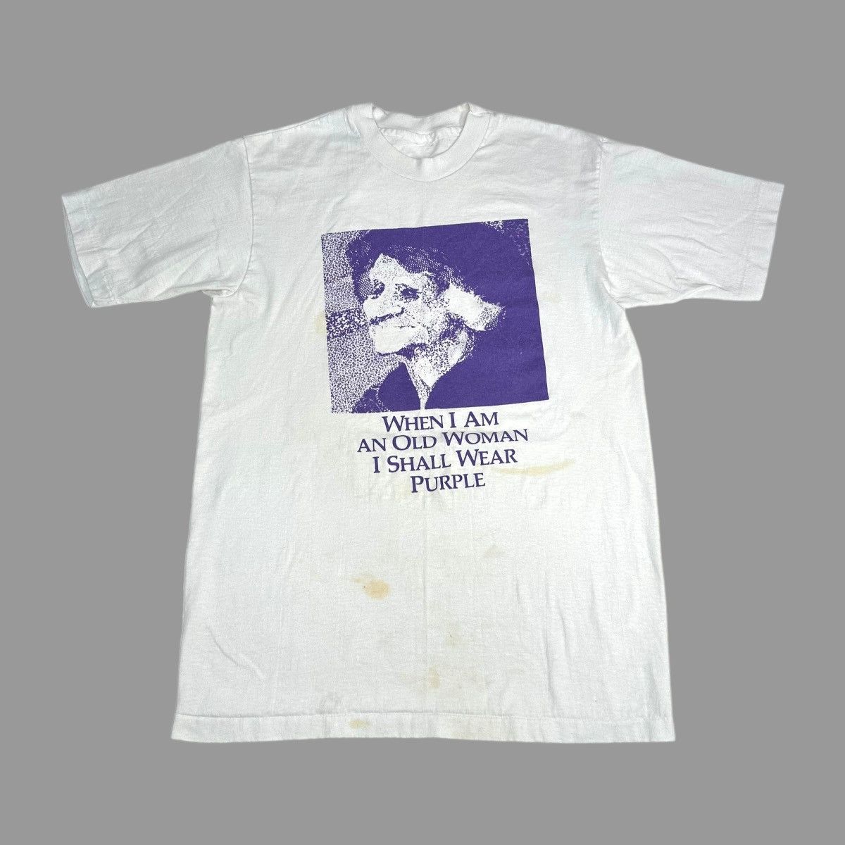 Vintage 1990s funny old lady tshirt