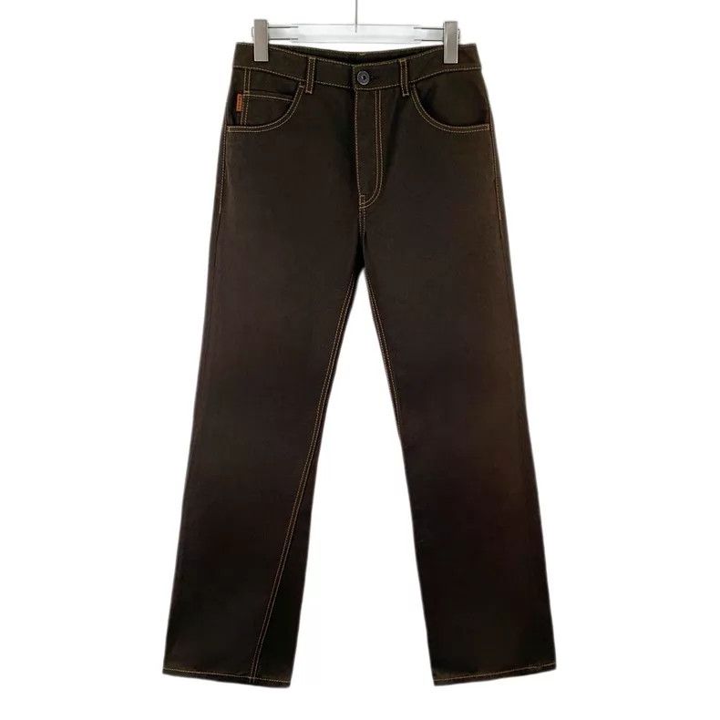 Prada Prada Dark green cotton casual denim trousers Size US 27 - 1 Thumbnail