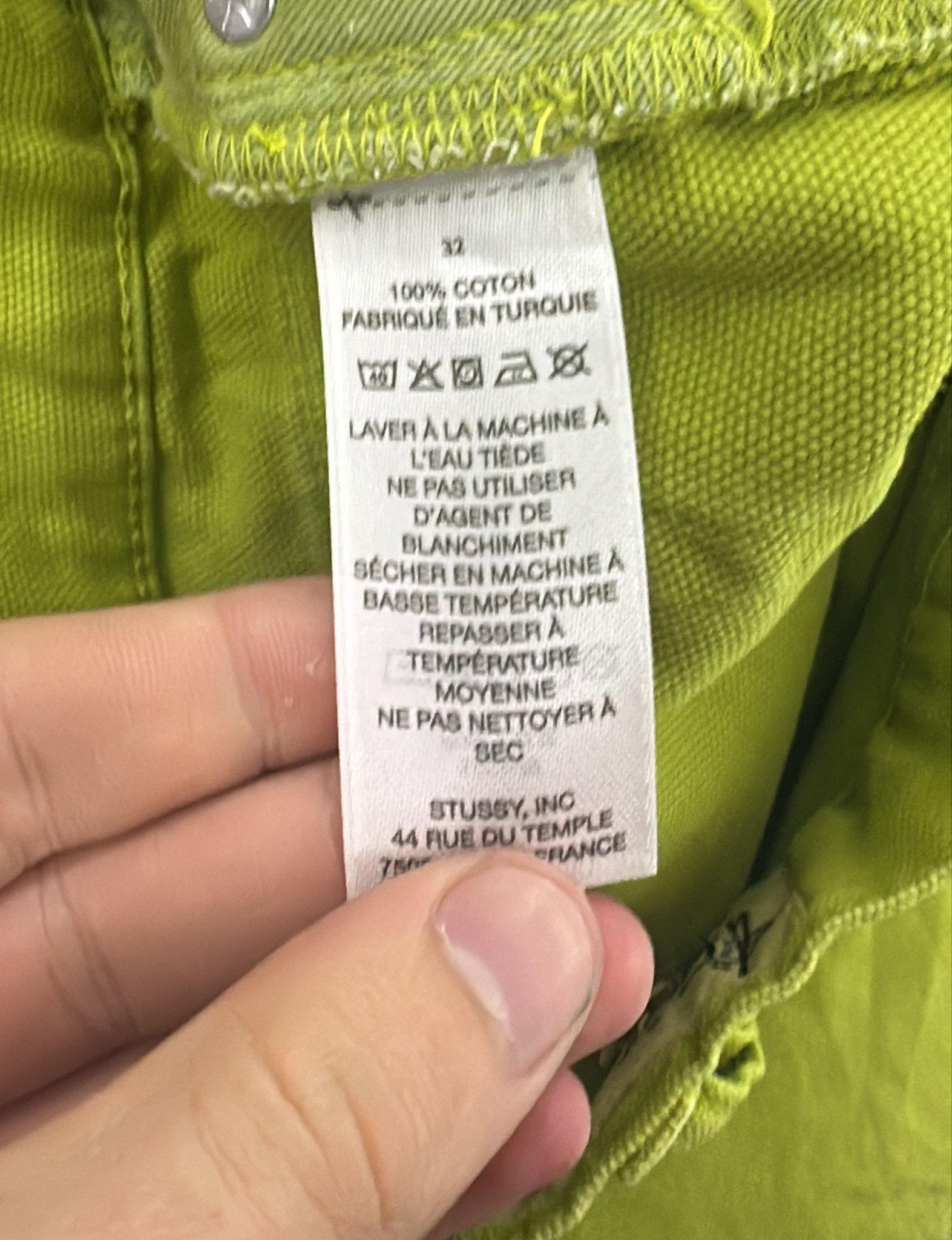 Stussy Stussy Classic Jean Washed Canvas “Cactus” 32 Size US 32 / EU 48 - 9 Thumbnail