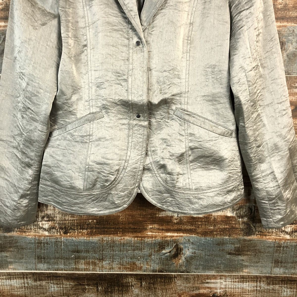 Hiroko Koshino Homme Hiroko Bis hiroko koshino Grey Blazer #A2396 Size S / US 4 / IT 40 - 6 Thumbnail