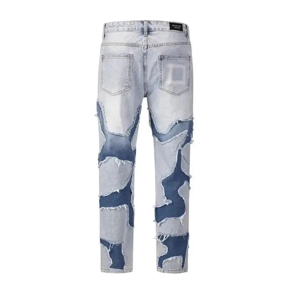 Japanese Brand Frayed Jeans High Street Vibe Ripped with Holes Retro Style Size US 30 / EU 46 - 5 Thumbnail