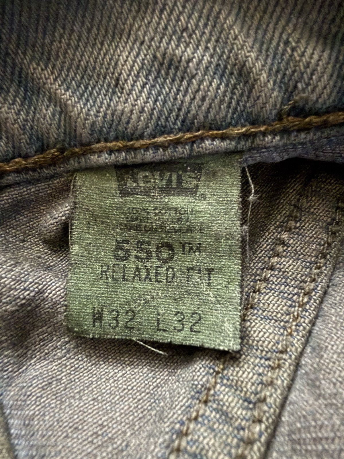 Levi's Vintage Levis 550 90s Dyed Jeans Size US 32 / EU 48 - 8 Thumbnail