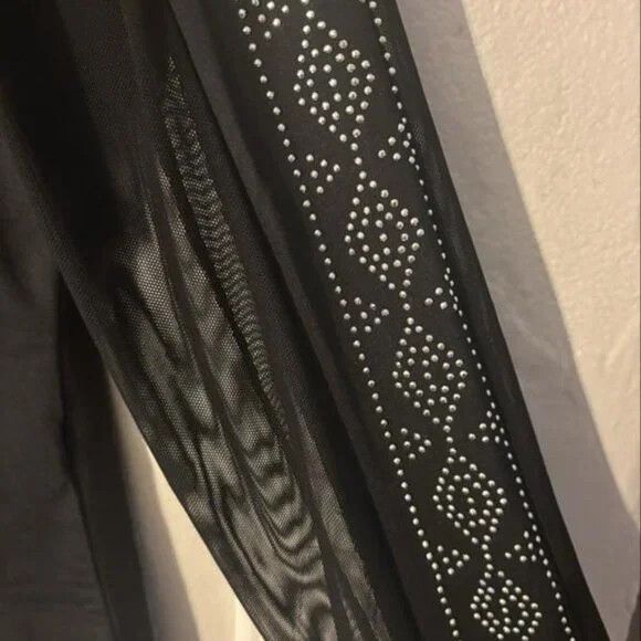 Other Black Rhinestone Mesh Bodysuit Size XXL / US 16-18 / IT 52-54 - 1 Thumbnail