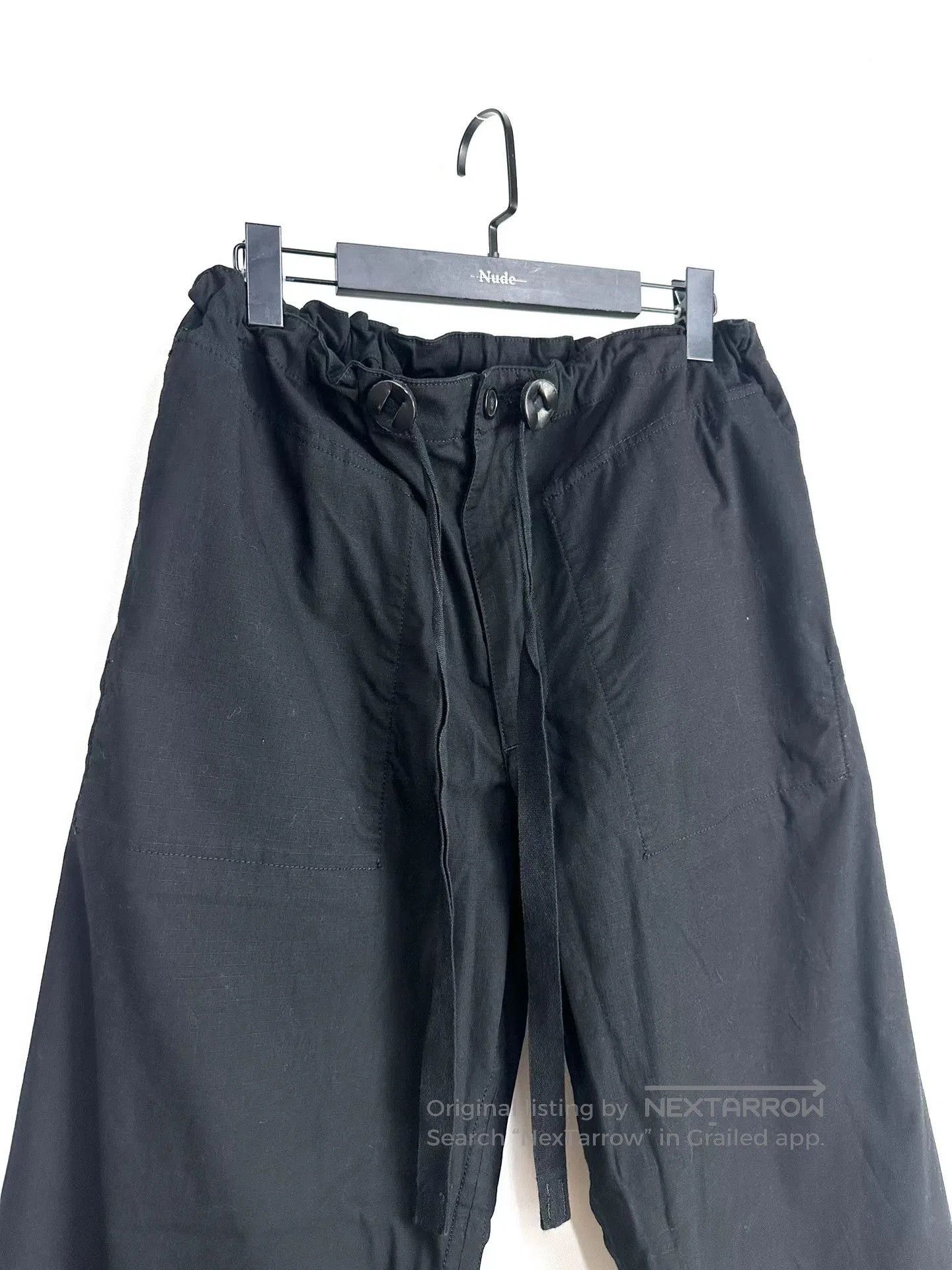 Comme des Garcons Homme Plus soloist baggy military pants in black. Size US 36 / EU 52 - 2 Thumbnail