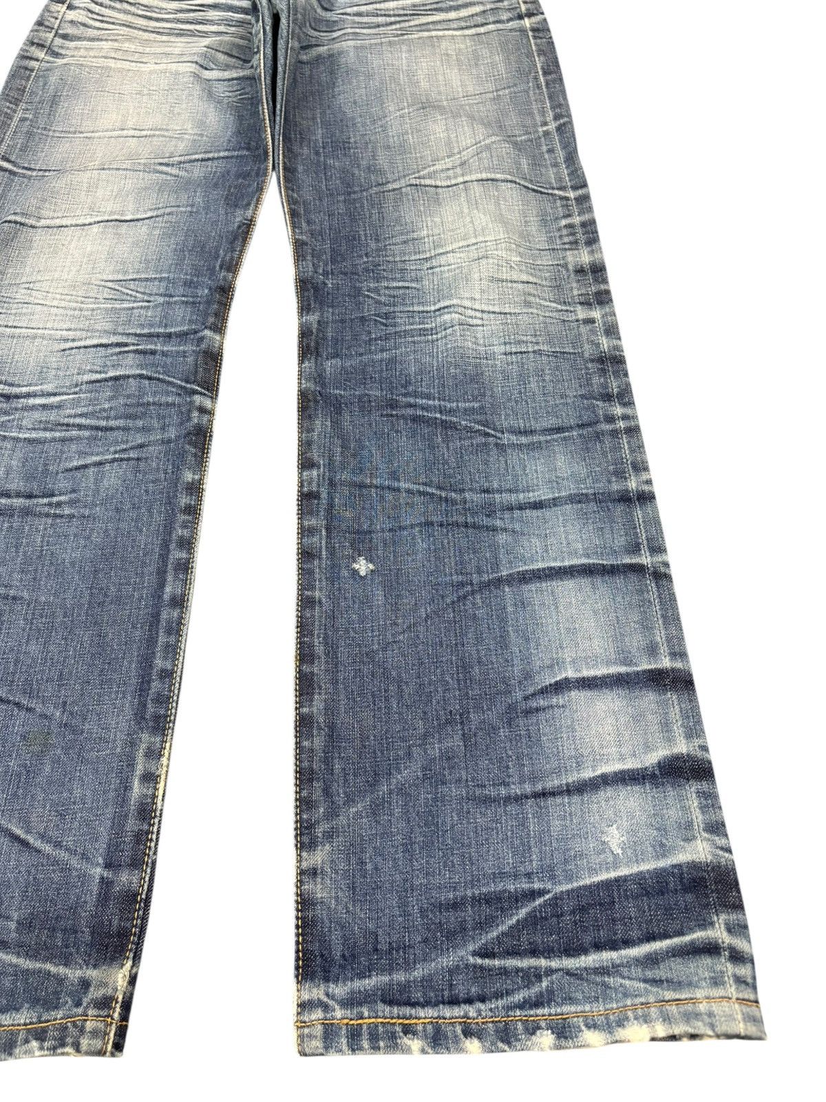 Levi's Vintage 90s Levis 501 Whisker Honeycomb Distress Loose Jeans Size US 28 / EU 44 - 6 Thumbnail