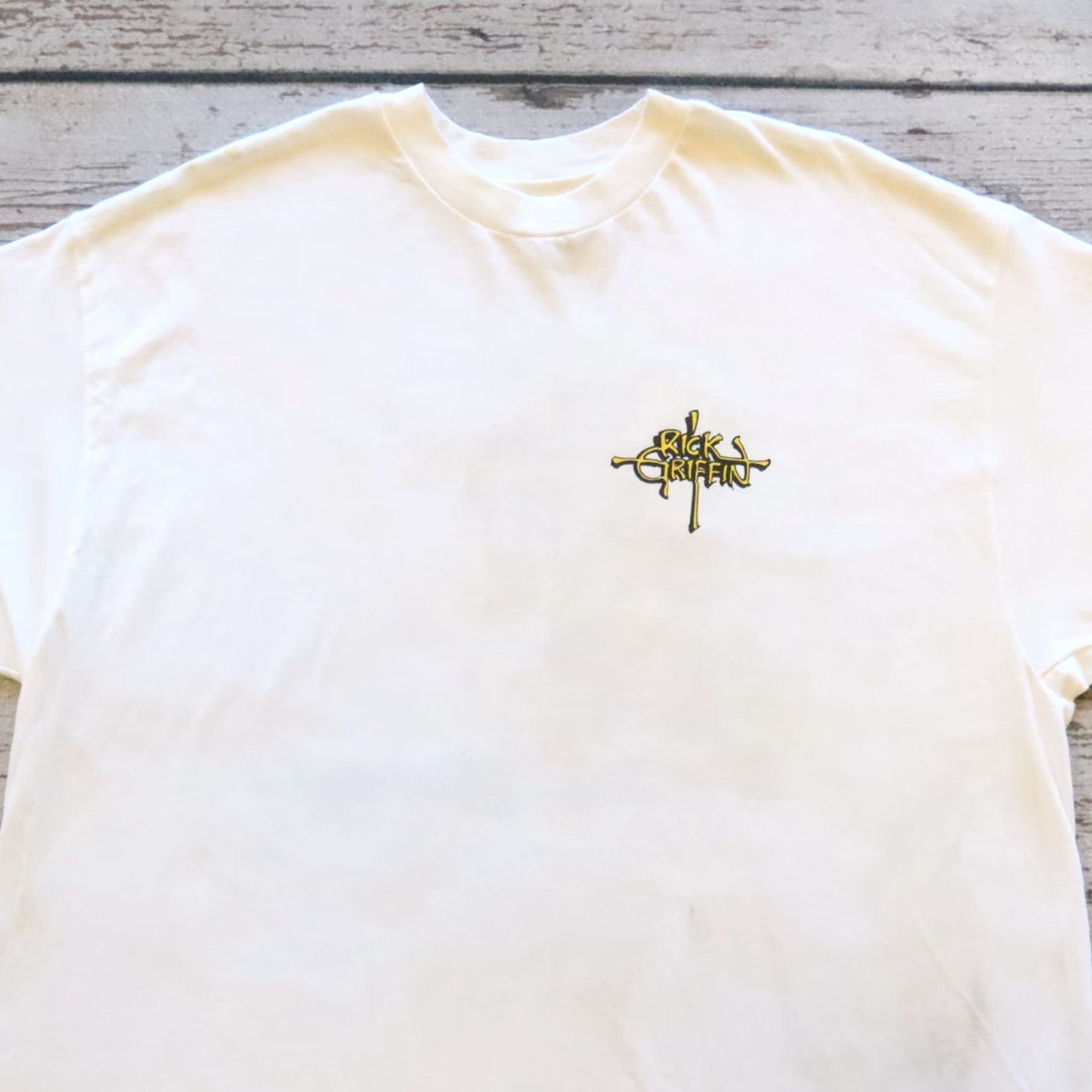 Griffin VINTAGE Rick Griffin Tshirt Cowabunga - White - XL - Men - 90s - T-Shirt Size US XL / EU 56 / 4 - 3 Thumbnail