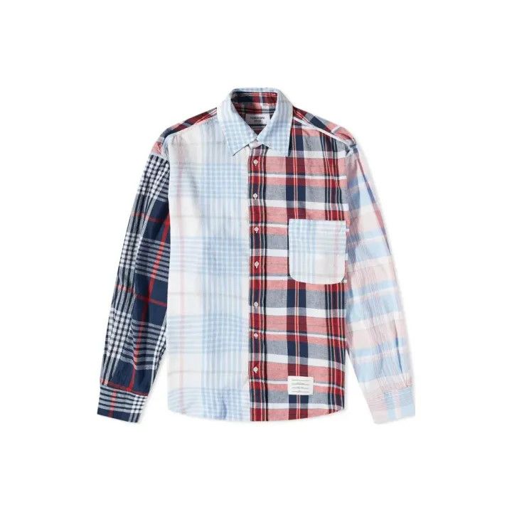 Thom Browne Thom Browne Colorful Checkered Button-Up Shirt 0079 Size US M / EU 48-50 / 2 - 1 Thumbnail