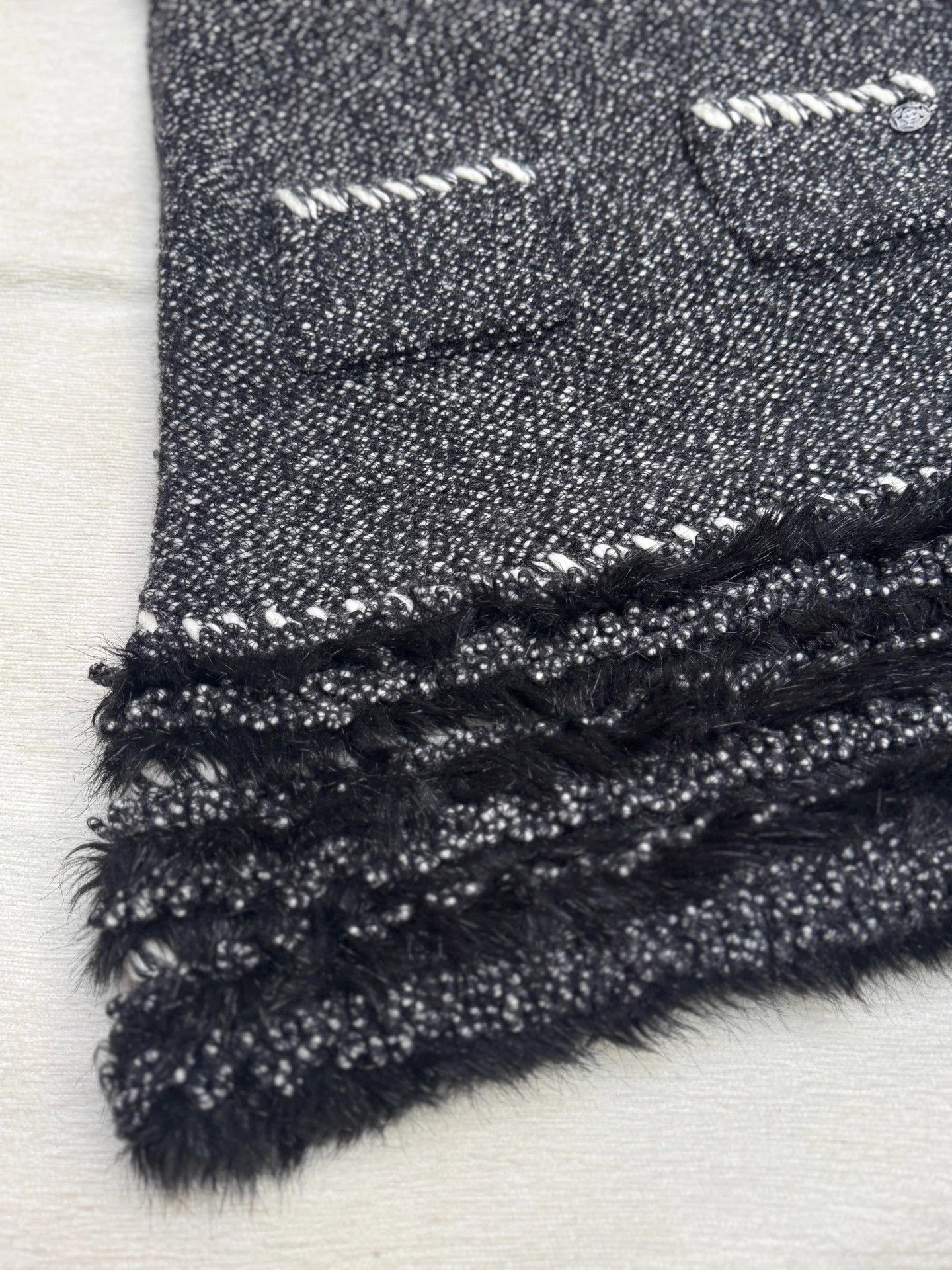 Chanel Chanel 2010AW Black White Cashmere Dress 36 Size XS / US 0-2 / IT 36-38 - 8 Thumbnail