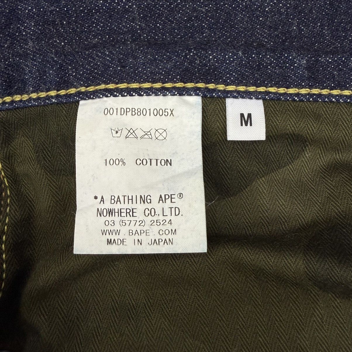 Bape Bape WGM Shark Denim Jeans Size US 32 / EU 48 - 10 Thumbnail
