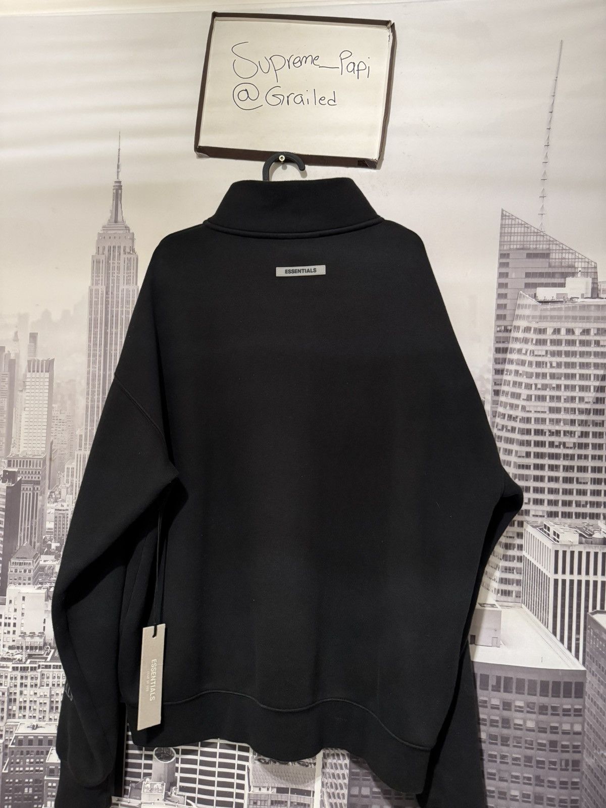 Fear of God Fear of God Essentials Half-Zip Pullover Black SZ Small🔥 Size US S / EU 44-46 / 1 - 9 Thumbnail