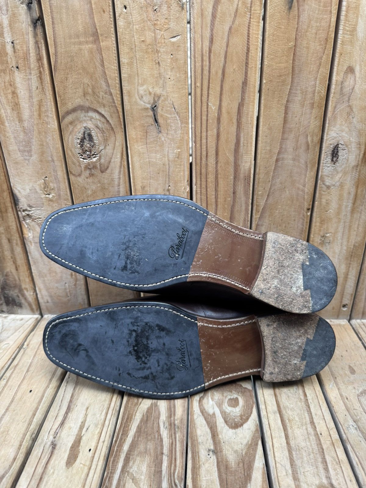 Paraboot Paraboot Men’s Penny brown Leather Loafers Uk 9.5 H US 10.5 Size US 10.5 / EU 43-44 - 11 Thumbnail