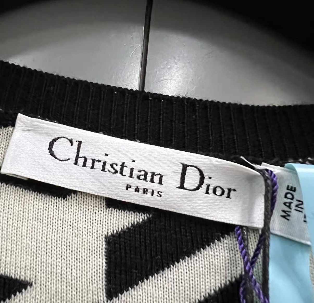 Dior Dior Houndstooth Spliced Long-sleeve Dress J41 Size M / US 6-8 / IT 42-44 - 5 Thumbnail