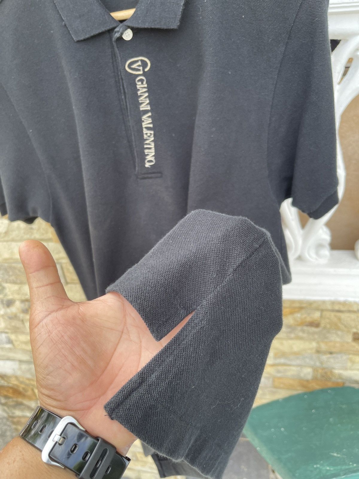Gianni Valentino × Vintage Last Drop🔥Rare🔥Vintage GIANNI VALENTINO Spellout Polo Shirt Size US M / EU 48-50 / 2 - 5 Thumbnail