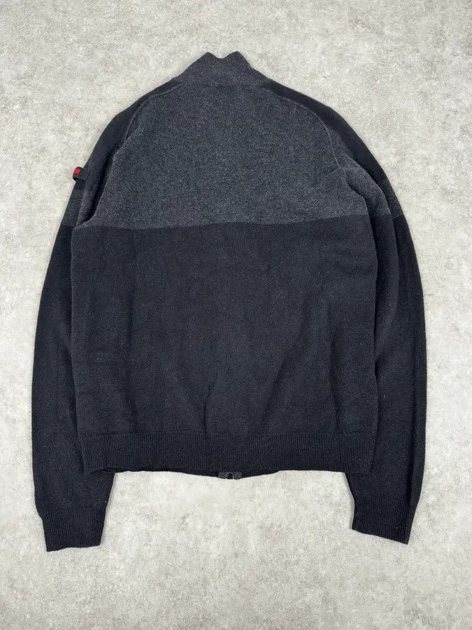 Prada 2000s Prada Navy & Grey Cashmere Zip-Up Sweater Size US L / EU 52-54 / 3 - 4 Thumbnail
