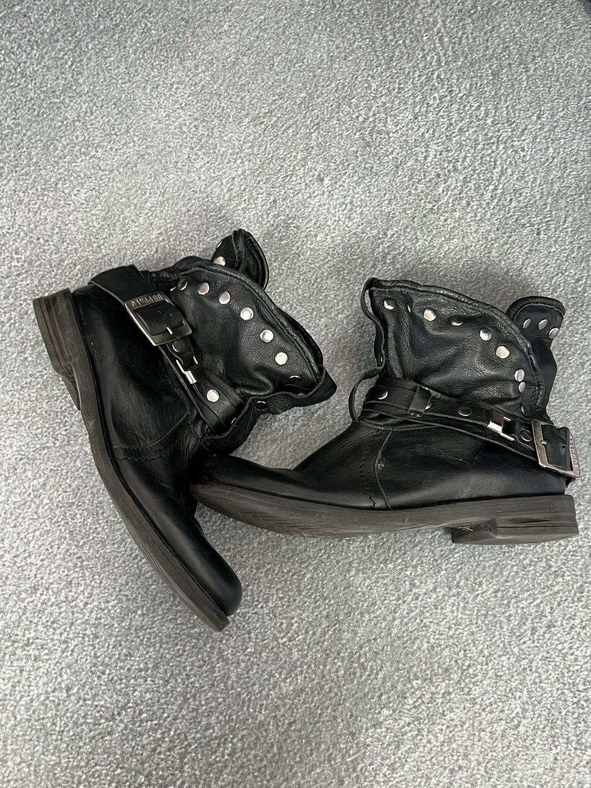 Buffalo London Buffalo Biker Leather Ankle Boots Avant Garde Japanese Size US 8 / IT 38 - 6 Thumbnail