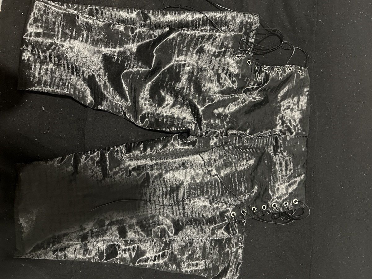 Other Leather printed pants with side cut out Size 26" / US 2 / IT 38 - 1 Thumbnail