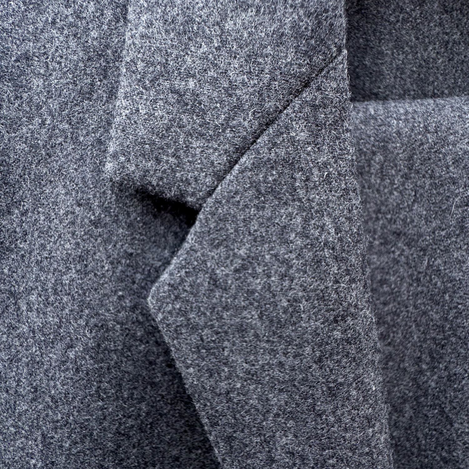 Cos Mens Flannel Suit, Charcoal Gray, 40R/34R Size 40R - 6 Thumbnail