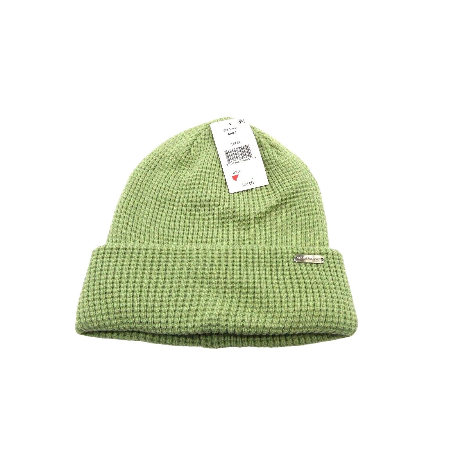 Steve Madden Steve Madden Waffle Beanie, OS, Mint Size ONE SIZE - 3 Thumbnail