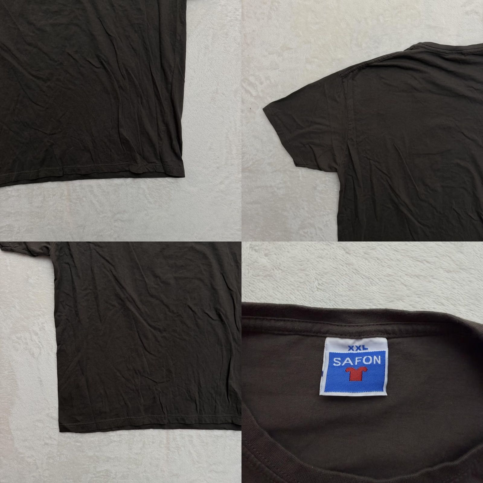 Vintage Safon Shirt Mens 2XL Brown Berlin Bear Motorcycle Graphic T-Shirt Tee Streetwear Size US XXL / EU 58 / 5 - 9 Thumbnail