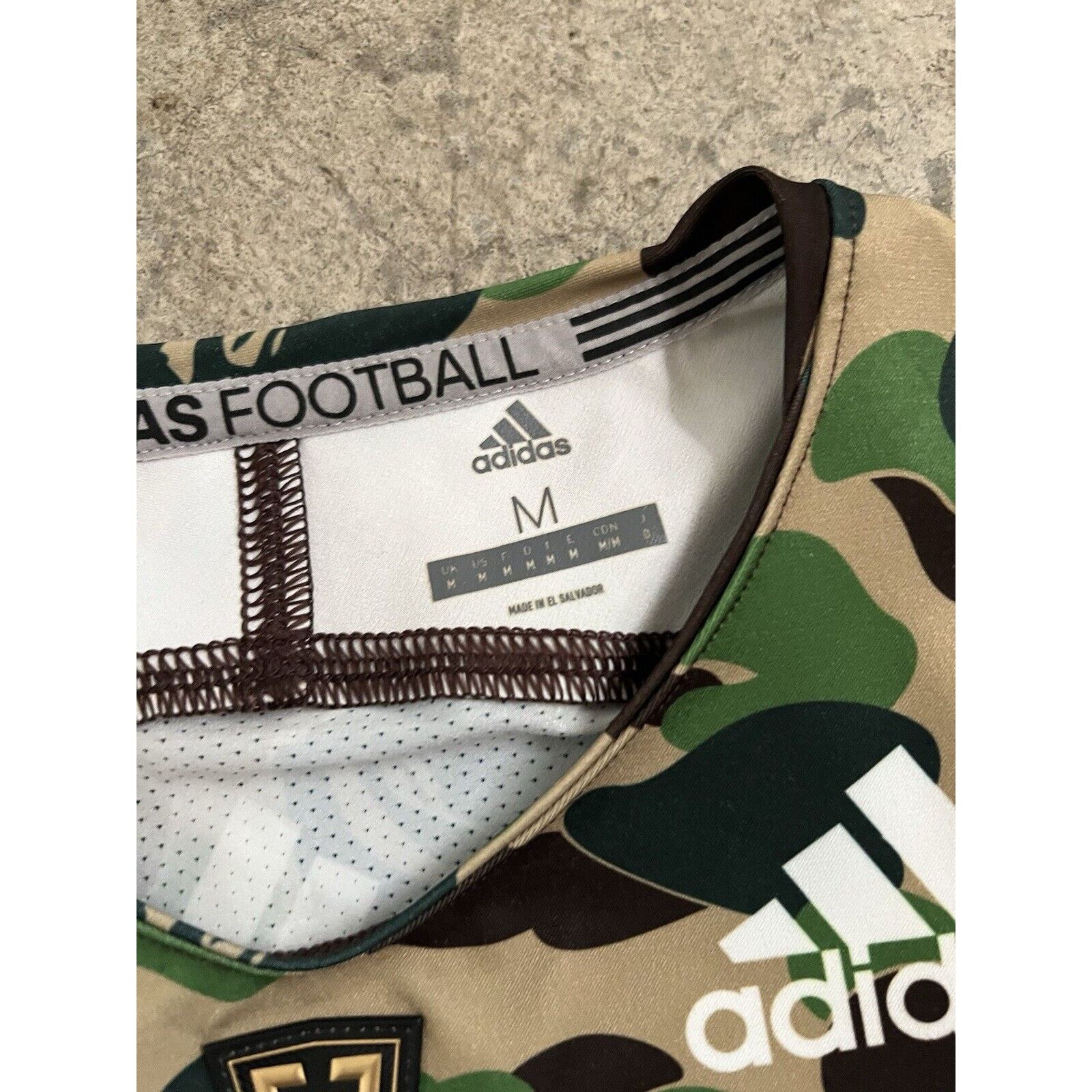 Bape BAPE x Adidas Camo Shark Jersey Super Bowl 7x7 Player Issue Size US M / EU 48-50 / 2 - 3 Thumbnail