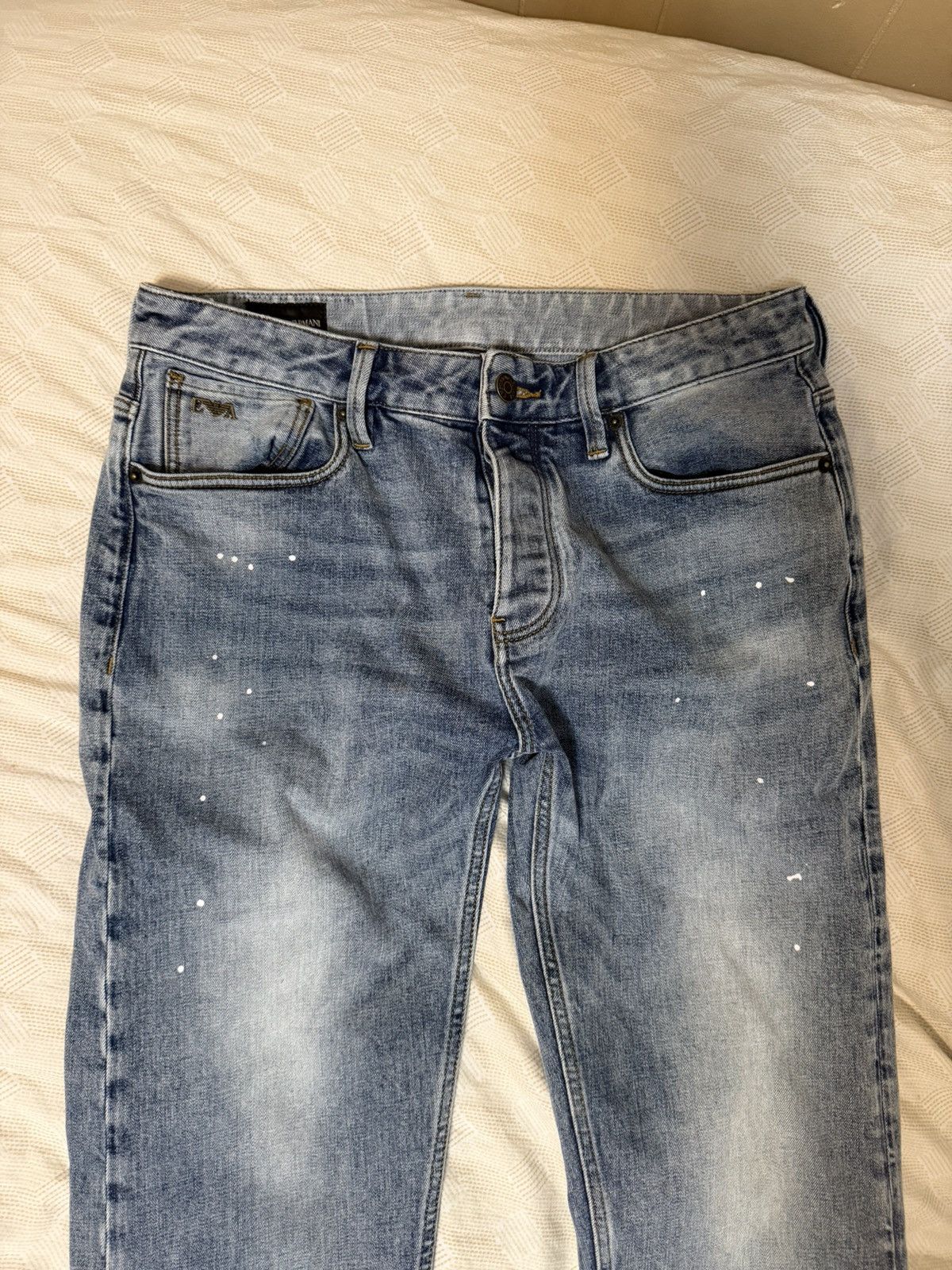 Emporio Armani Emporio Armani Blue Pocket Jeans Size 31 Size US 31 - 3 Thumbnail