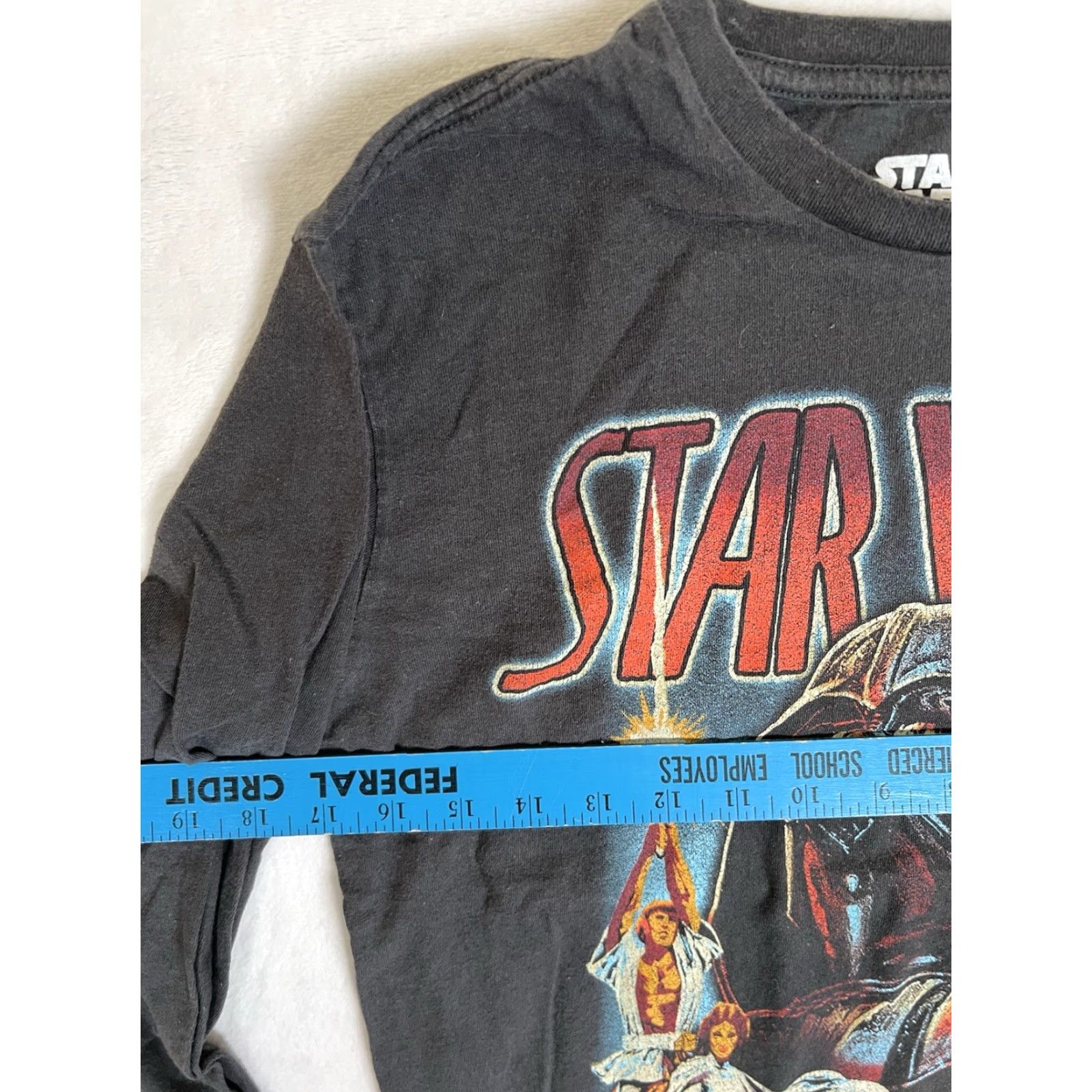 Mad Engine VINTAGE Star Wars Darth Vader Long Sleeve Shirt Mad Engine S Black 80s Retro Unisex Adults Mens Girls Size US S / EU 44-46 / 1 - 3 Thumbnail