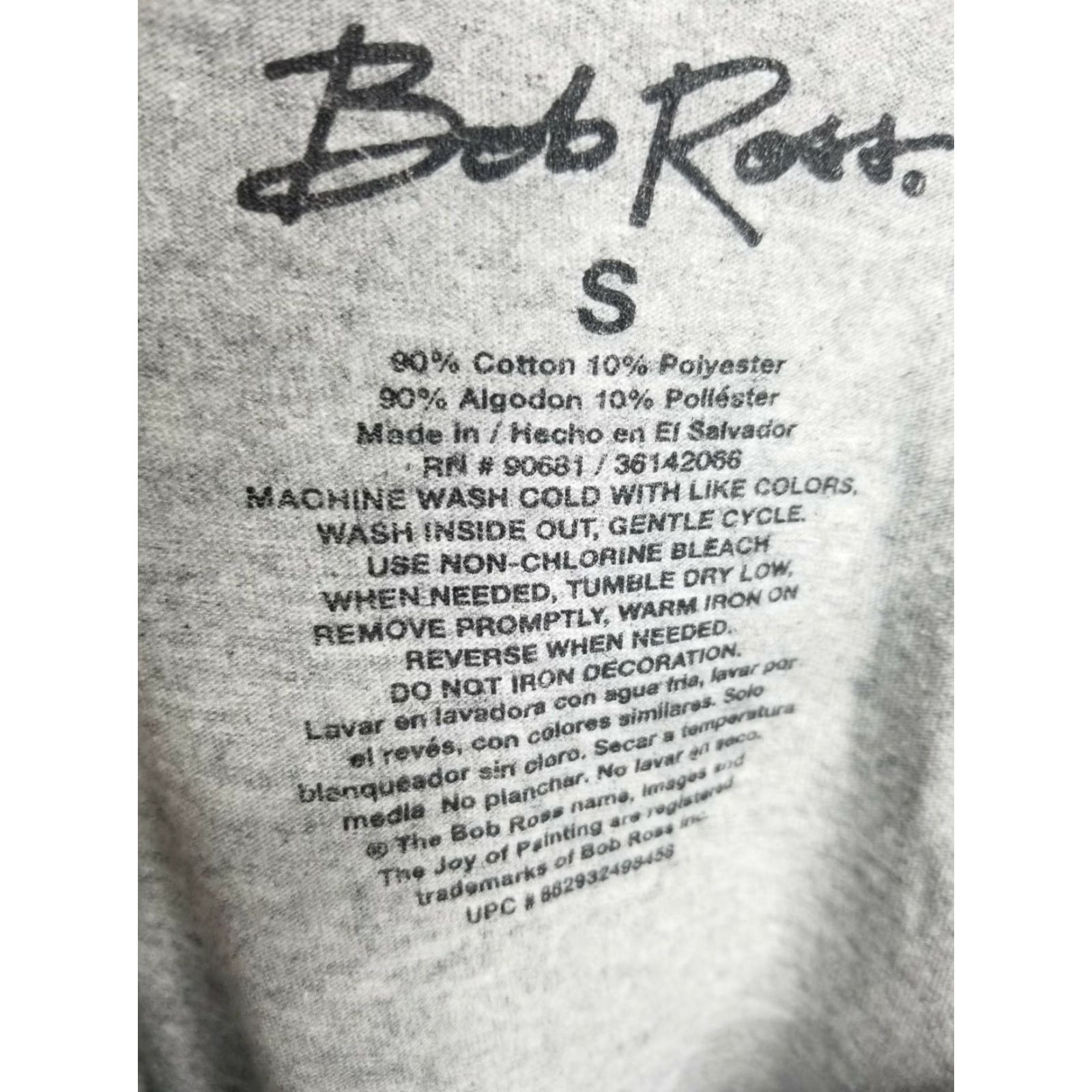 Vintage Mens S Bob Ross Mistakes Let's Make Them Birds T-Shirt Size US S / EU 44-46 / 1 - 3 Thumbnail